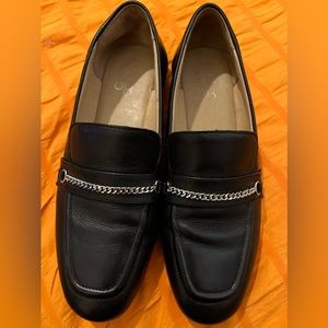 Franco Sarto "Damia" Leather shoes chain Sz 6